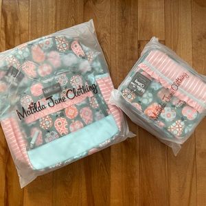 Matilda Jane Cece Apple Print Backpack and Lunchbox